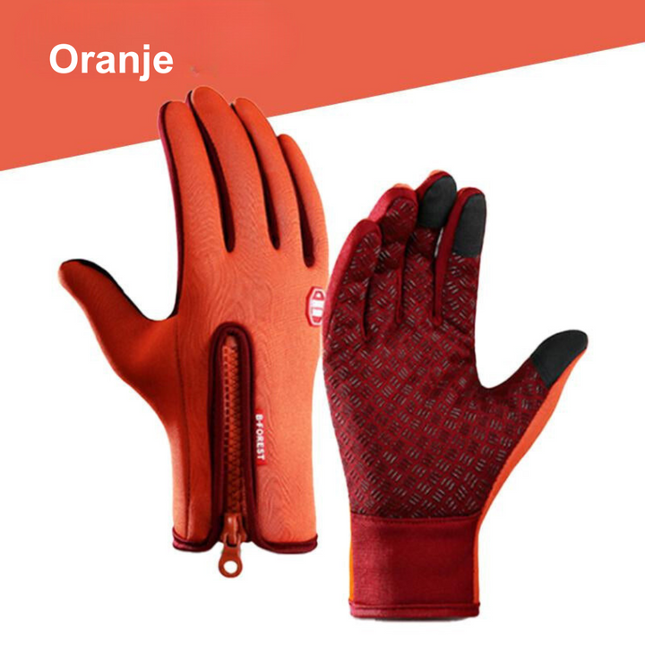 Warme heren fietshandschoenen met touchscreen functionaliteit en uitstekende grip voor koude ritten.