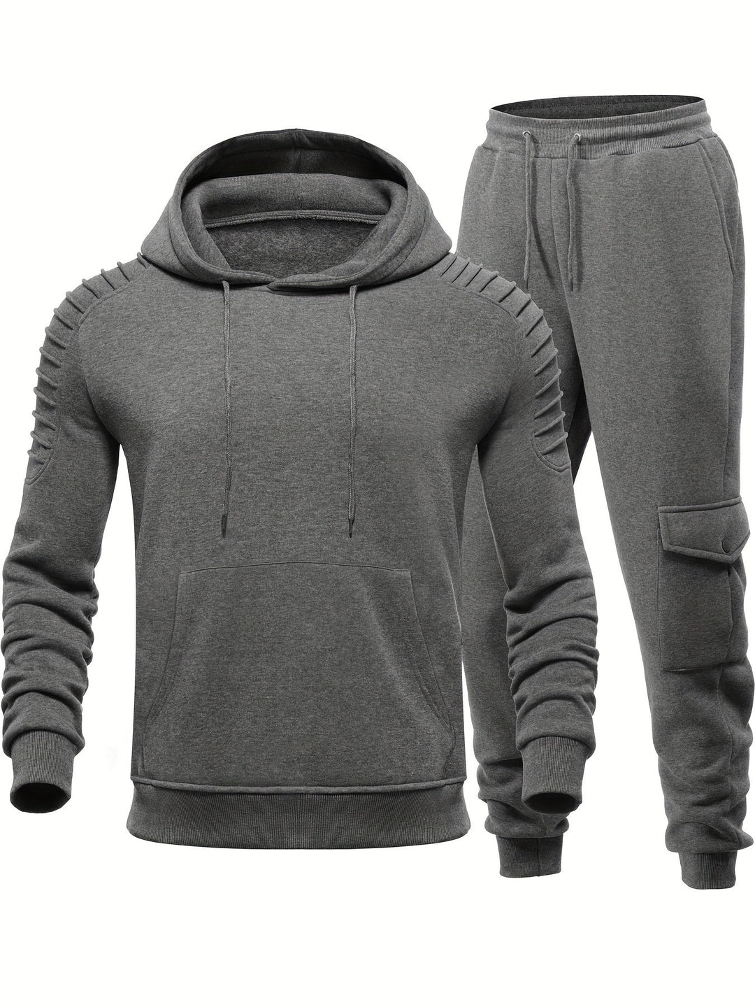 Casual heren trainingspak, complete sportset perfect voor thuis, fitness of ontspannen vrijetijdsactiviteiten.