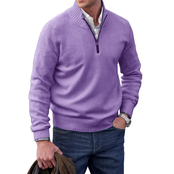 Trendy heren trui met rits, ideaal voor de modebewuste man. Combineert comfort met een stijlvolle uitstraling.