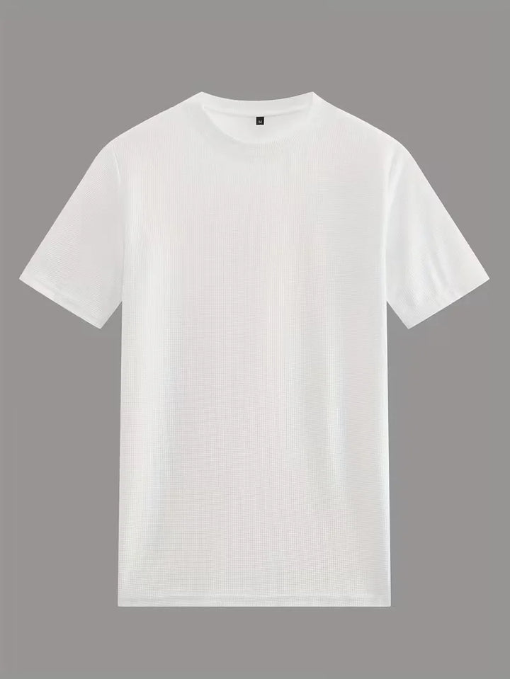 Comfortabele heren casual set: T-shirt met korte mouwen en bijpassende shorts voor de zomer.