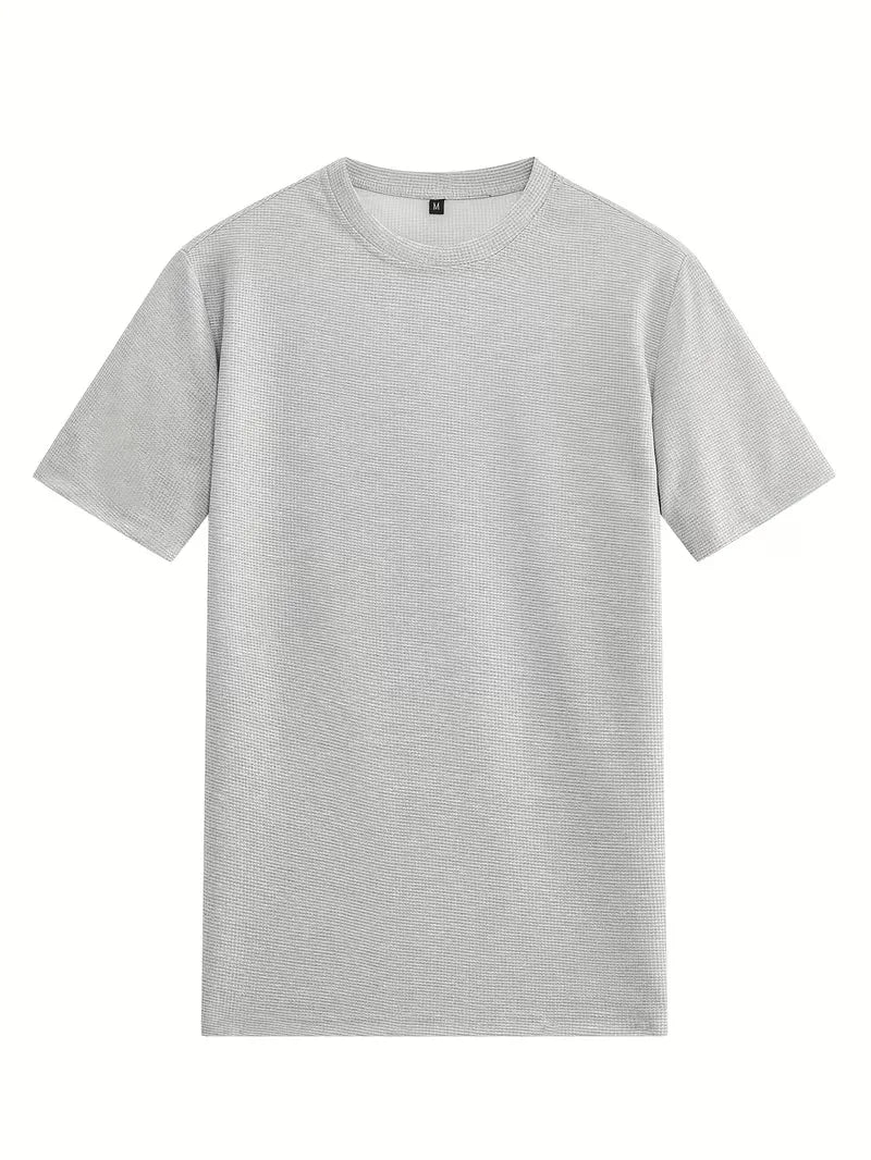 Ademende heren comfort set: tweedelig T-shirt en shorts, perfect voor de warme maanden.
