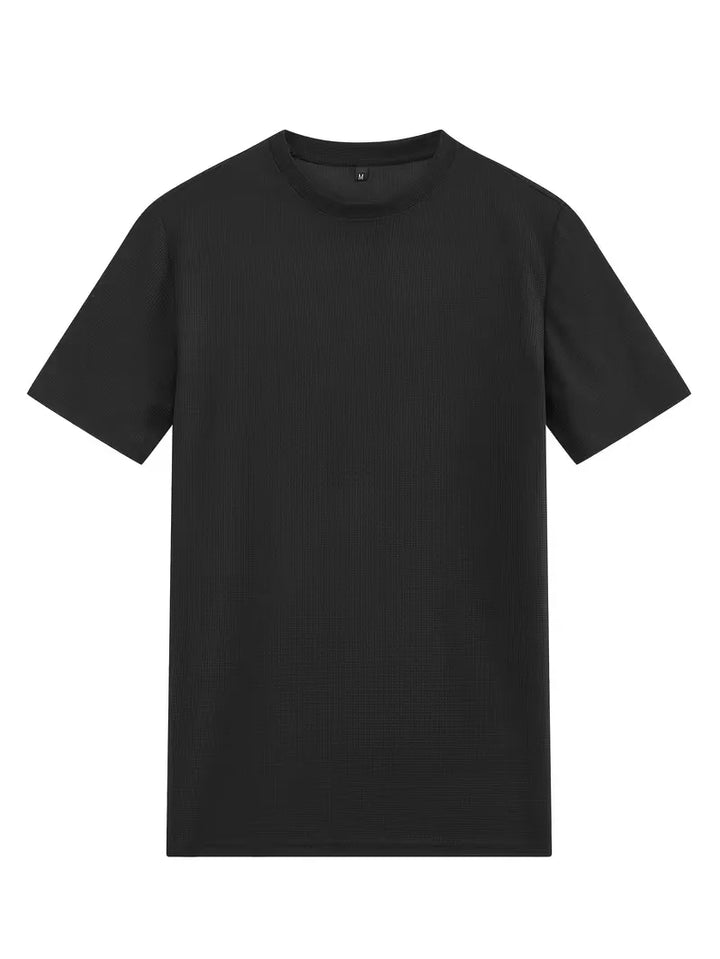Heren comfort set voor de zomer: basic T-shirt met korte mouwen en soepele shorts.