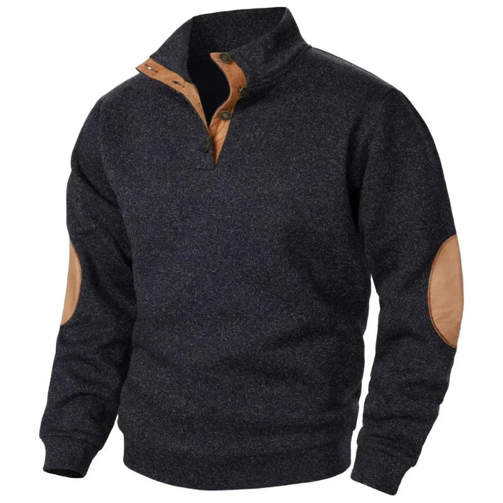 Heren V-hals sweatshirt, lichtgroen, ademend stretchstof, ideaal voor lente/zomer casual look