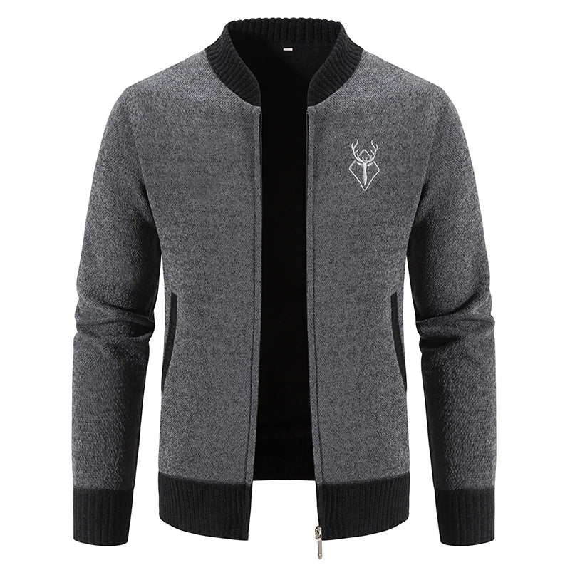Comfortabel heren vest met opstaande kraag, herticoon en ritssluiting. Ideaal voor koude herfst/winterdagen.
