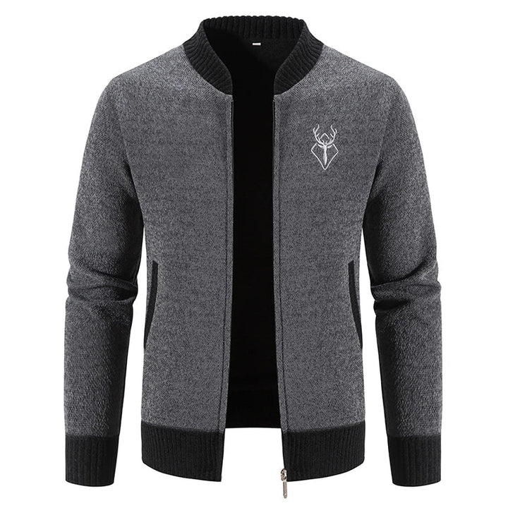 Comfortabel heren vest met opstaande kraag, herticoon en ritssluiting. Ideaal voor koude herfst/winterdagen.