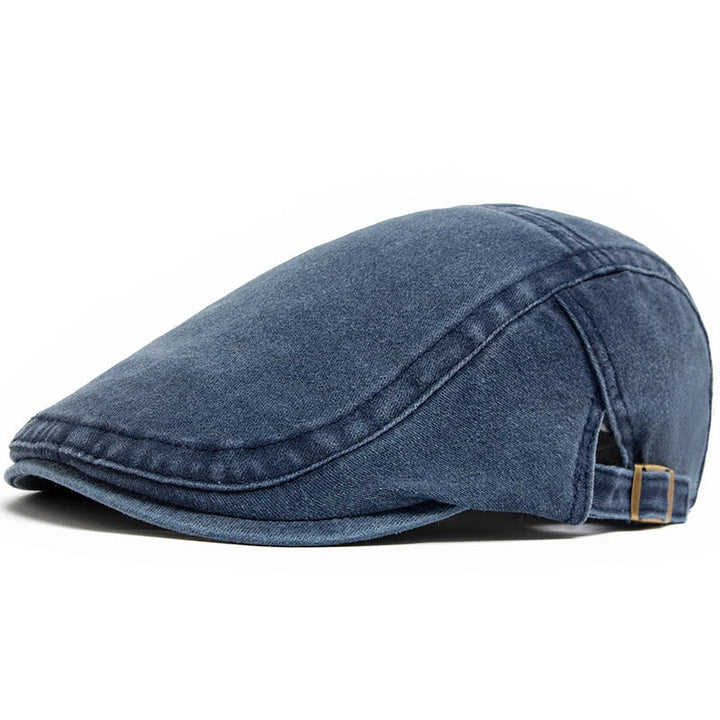 Elegante heren beret, perfect voor een verfijnde Franse stijl. Tijdloos hoofddeksel voor casual of formele gelegenheden.