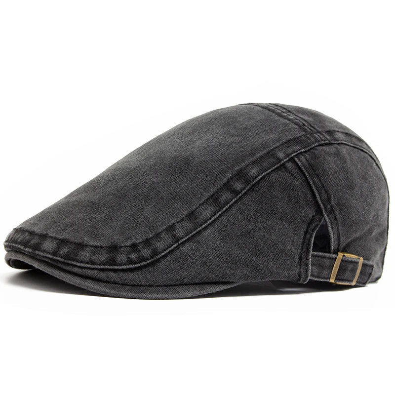Modieuze heren pet; deze tijdloze vintage beret voegt elegantie toe aan elke outfit, perfect voor de moderne man.