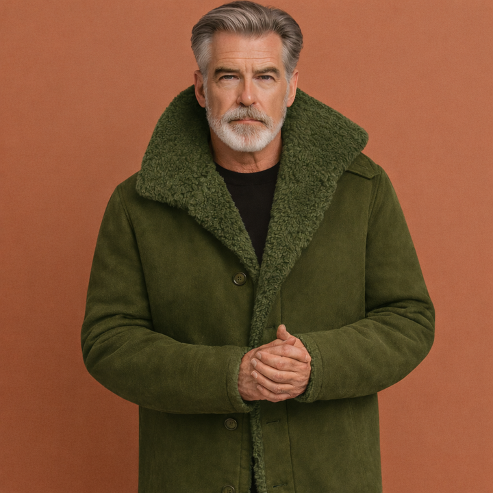 Warme casual heren winterjas, ideaal voor de winter. Met stijlvolle kraag en comfortabele pasvorm.
