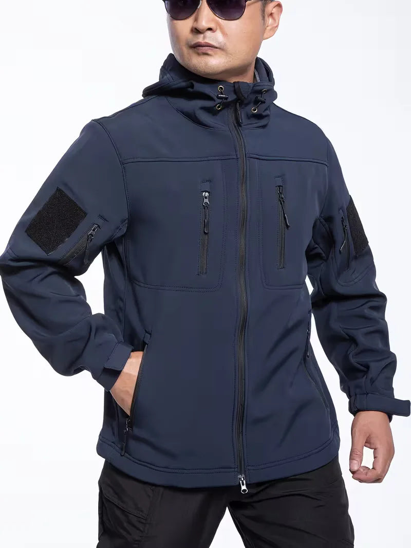 Casual heren parka, rugzijde, met warme voering, perfect voor buiten.