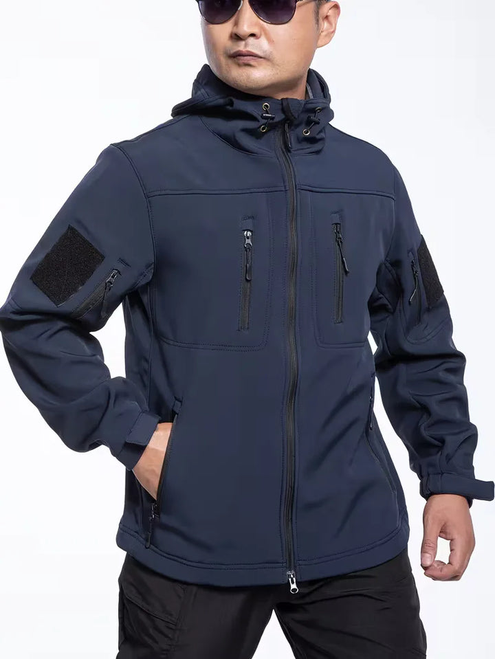 Casual heren parka, rugzijde, met warme voering, perfect voor buiten.