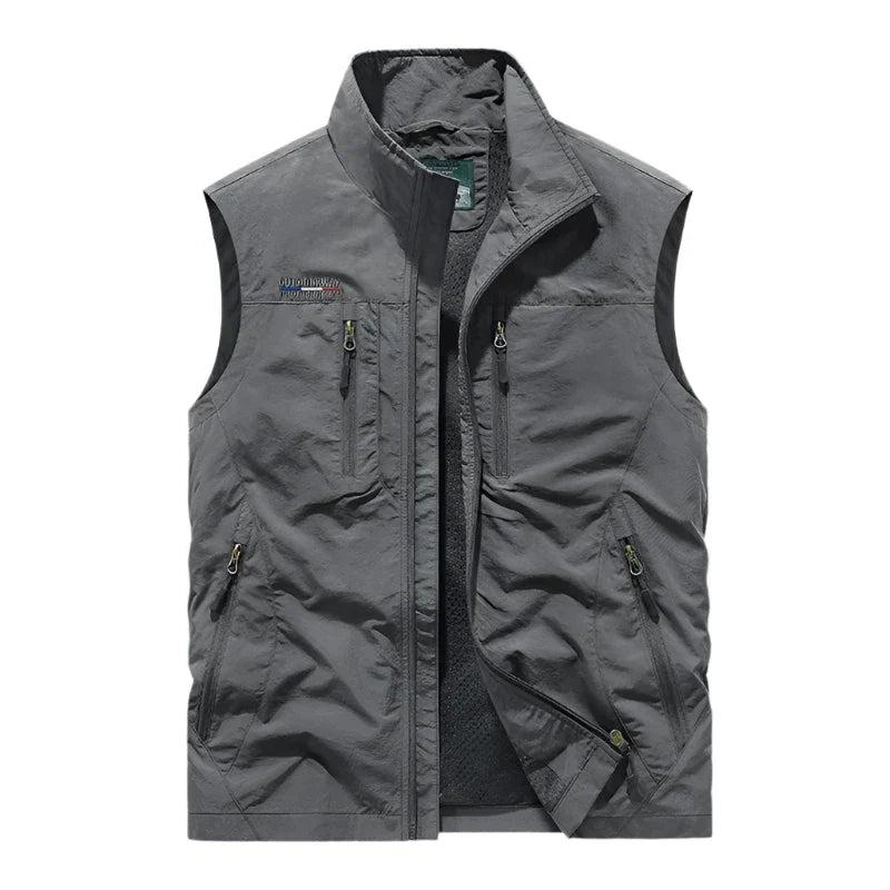 Heren waterdichte bodywarmer, stijlvol en warm voor outdoor, in de kleur zwart