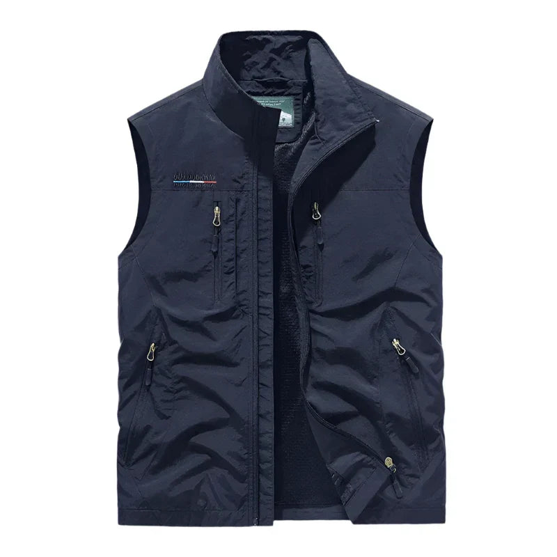 Gevoerde heren bodywarmer, waterdicht en casual, perfect voor herfst en winter