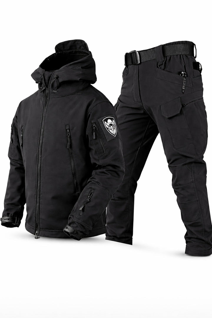 Complete waterdichte heren outdoor set: jas & broek. Essentieel voor mid-season avonturen, optimale bescherming.