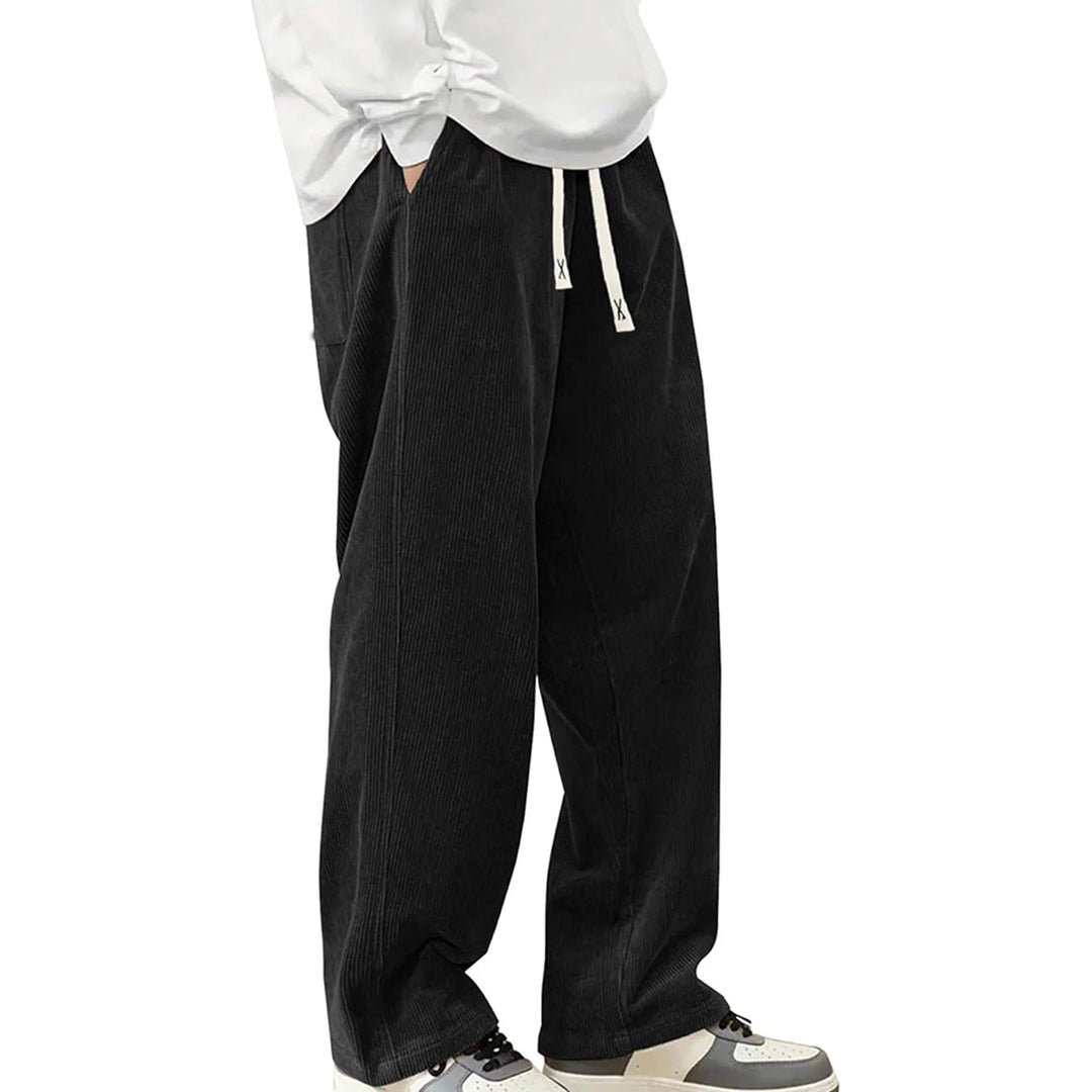 Heren wijde jogger broek, comfortabel en relaxed, perfect voor dagelijks gebruik en streetwear.
