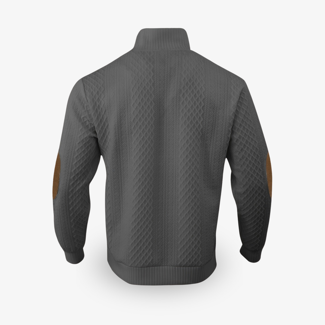 De Heren Winter Trui Evan in een tijdloze kleur, een warme en veelzijdige toevoeging aan elke herfst/wintergarderobe.