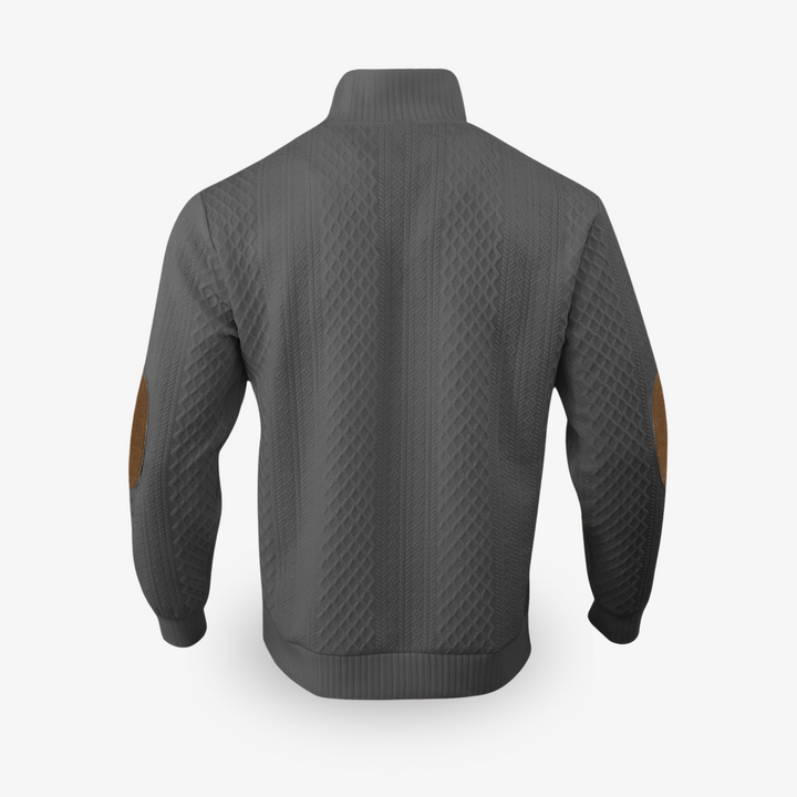 De Heren Winter Trui Evan in een tijdloze kleur, een warme en veelzijdige toevoeging aan elke herfst/wintergarderobe.