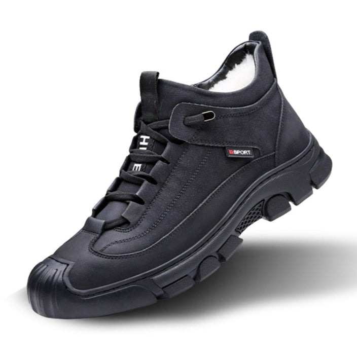 Heren winterlaarzen, waterdicht en antislip, bieden warmte en comfort voor koude dagen.