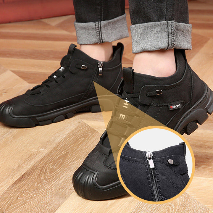 Warme heren winterlaarzen met antislipzool, waterdicht design voor optimale bescherming tegen kou.