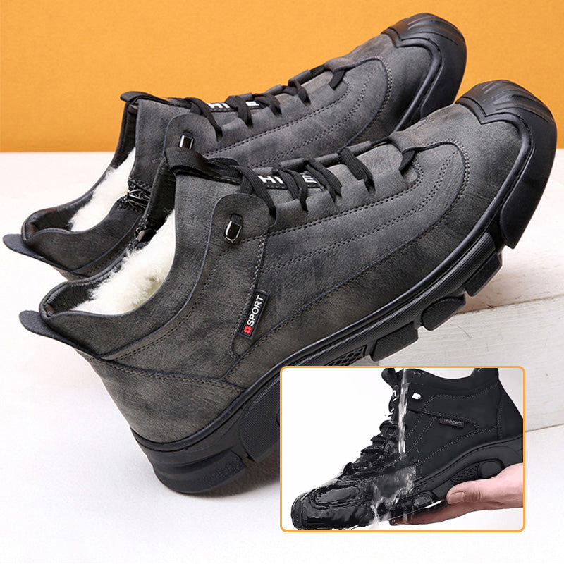 Stijlvolle heren winterlaarzen, waterdicht en antislip, perfect voor zowel stad als natuur.