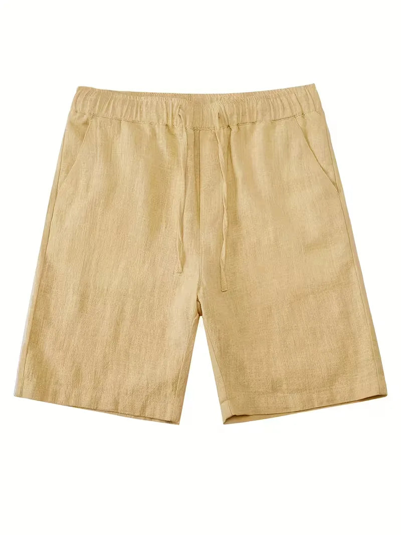 Stijlvolle heren zomerkleding: tweedelige set met shirt & short; perfect voor vrije tijd of uitjes.