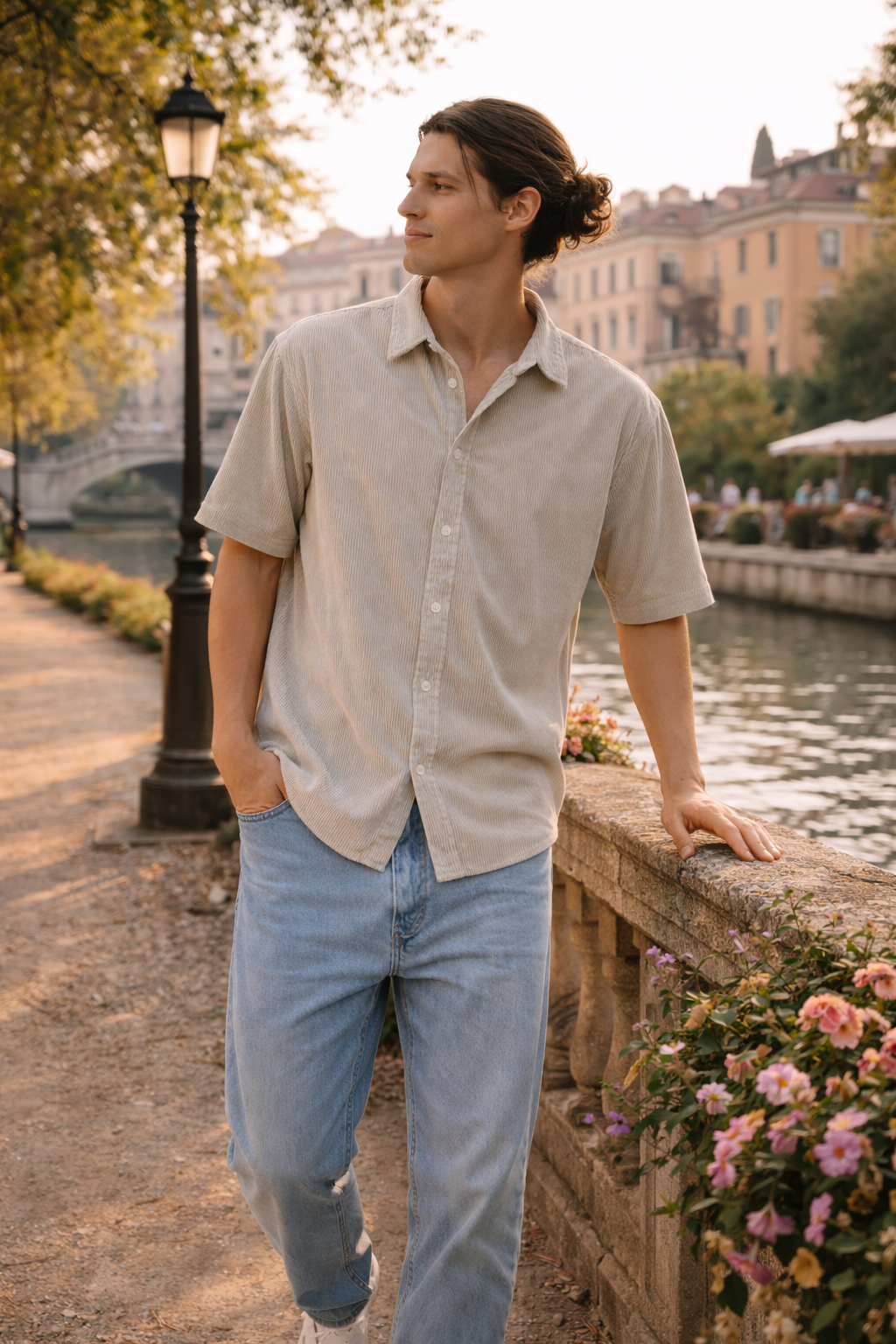 Zomers herenoverhemd met korte mouw, casual en ademend. Een must-have voor je vakantiegarderobe.