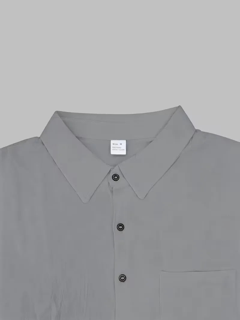 Casual heren zomerset met V-hals, perfect voor relaxte dagen thuis of op vakantie.