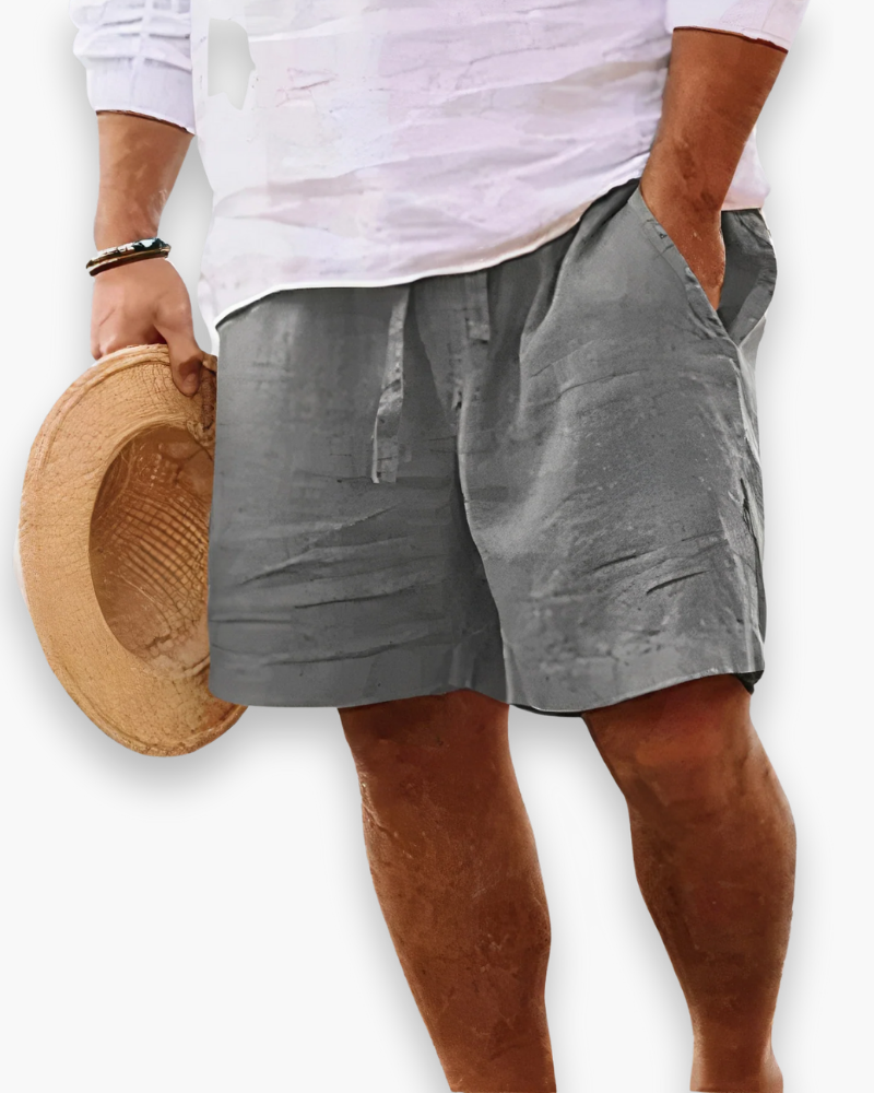 Ontspannen heren zomershort, ademend en lichtgewicht, perfect voor een dagje vrije tijd of op vakantie.