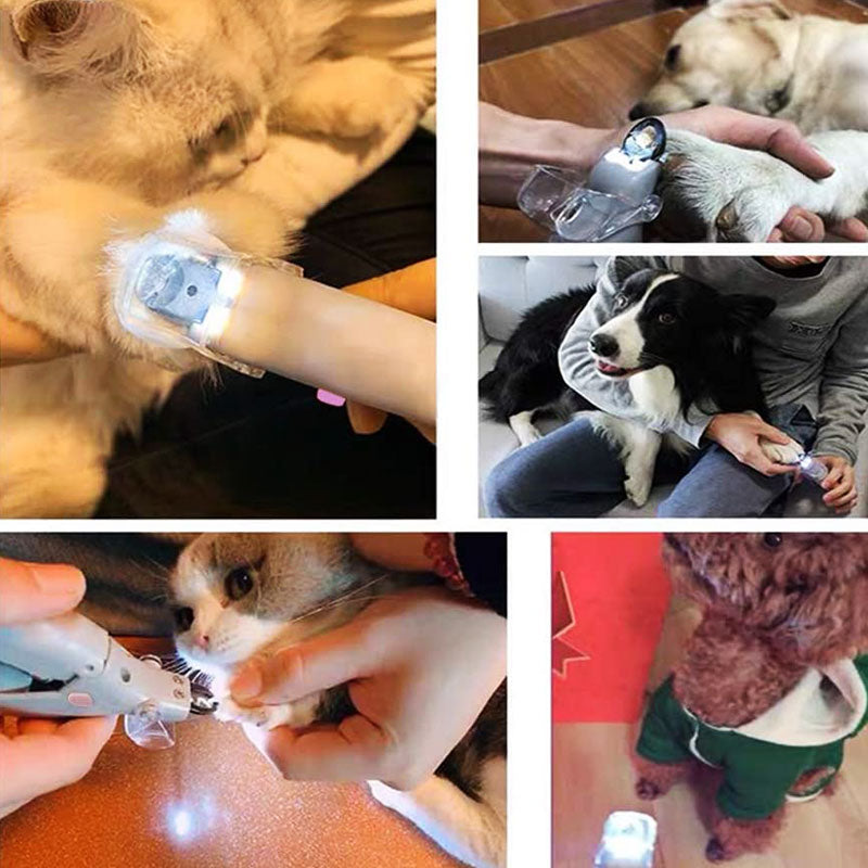 Kattennagels veilig knippen met innovatieve nagelknipper met LED-licht en sensorfunctie