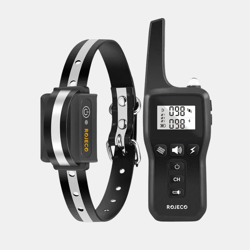 Honden trainingshalsband met 1000m bereik voor effectieve gehoorzaamheidstraining. Inclusief vibratie, geluid, schok.