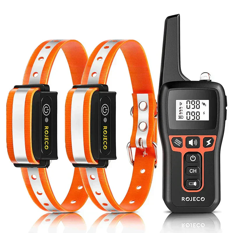 Professionele honden trainingshalsband: waterdicht, 1000m bereik, met vibratie, schok en geluid modi. Dierenbenodigdheden.