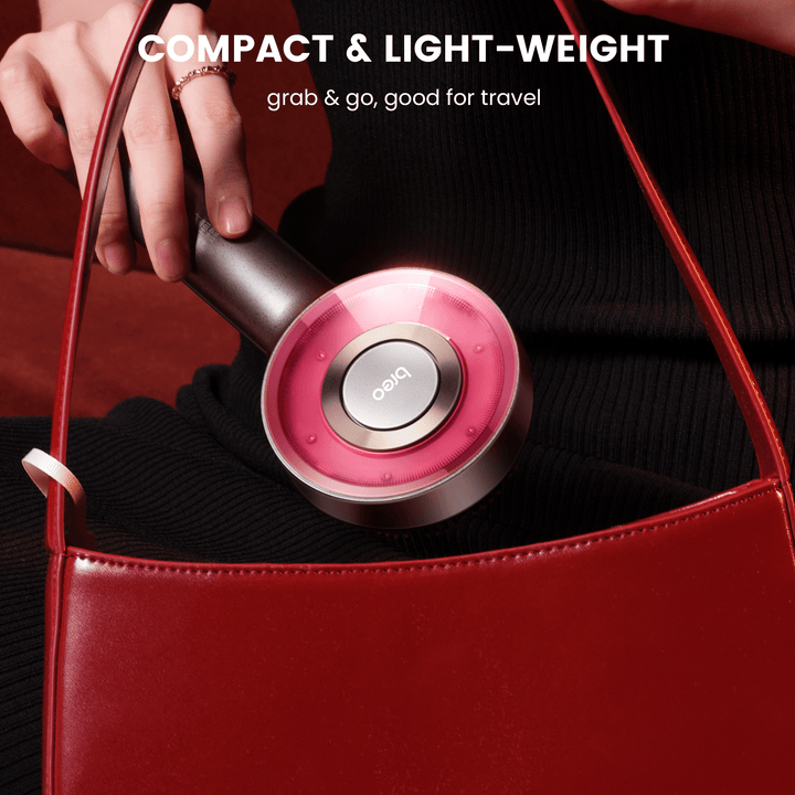 "Hoofdhuid massager borstel met rode lichttherapie, stressverlichtend voor gezonder haar, compacte groene borstelkop"