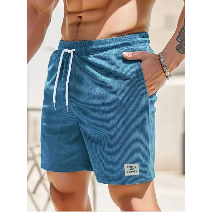 Hoymans heren corduroy korte broek, ideaal voor zomercomfort en vrijetijd; casual en ademend.