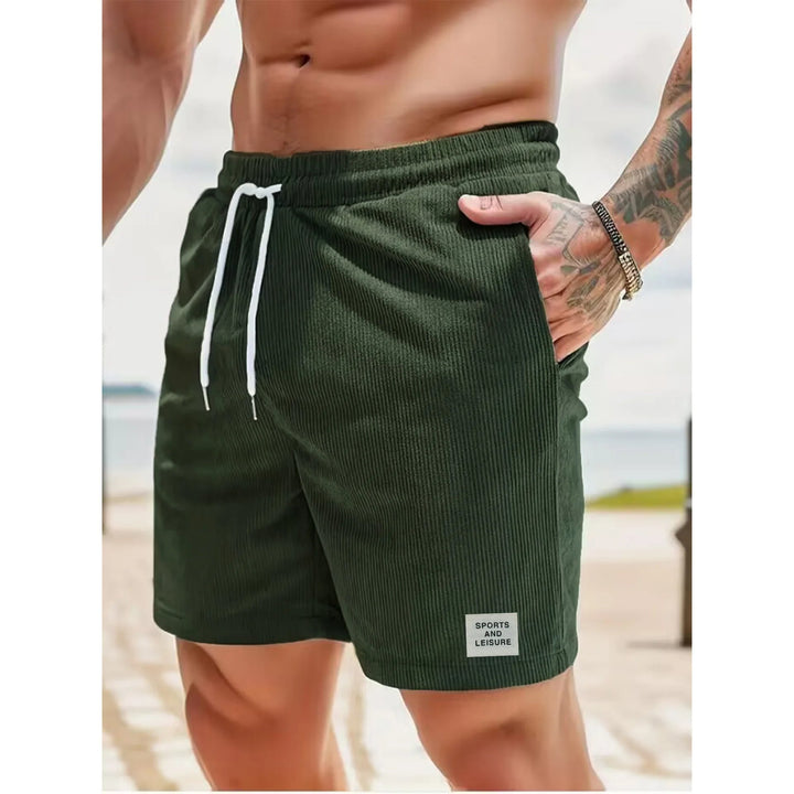 Hoymans heren corduroy shorts in een lichte tint, ideaal voor ademende en comfortabele zomeroutfits.