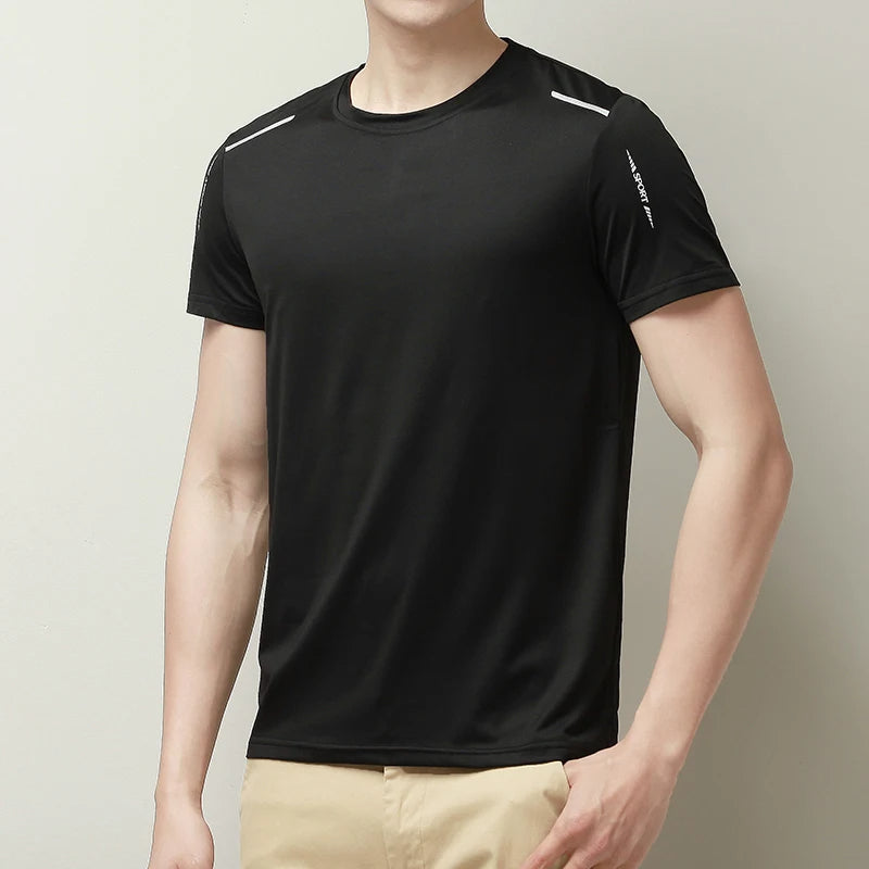 Hoymans heren sport T-shirt, sneldrogend en ademend, ideaal voor fitness.