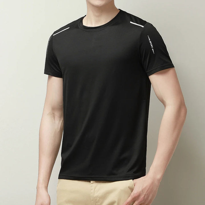 Hoymans heren sport T-shirt, sneldrogend en ademend, ideaal voor fitness.