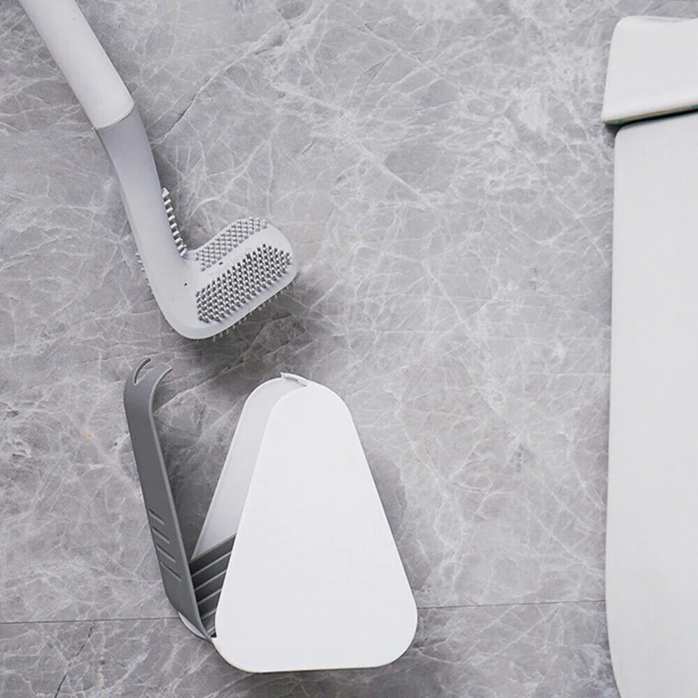 Detailopname van de borstelkop, siliconen materiaal voor effectieve en hygiënische reiniging.