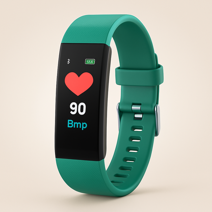 Smartwatch voor senioren met hartslagmeter, bloeddrukmeter en slaaptracker voor complete gezondheidsinzichten.