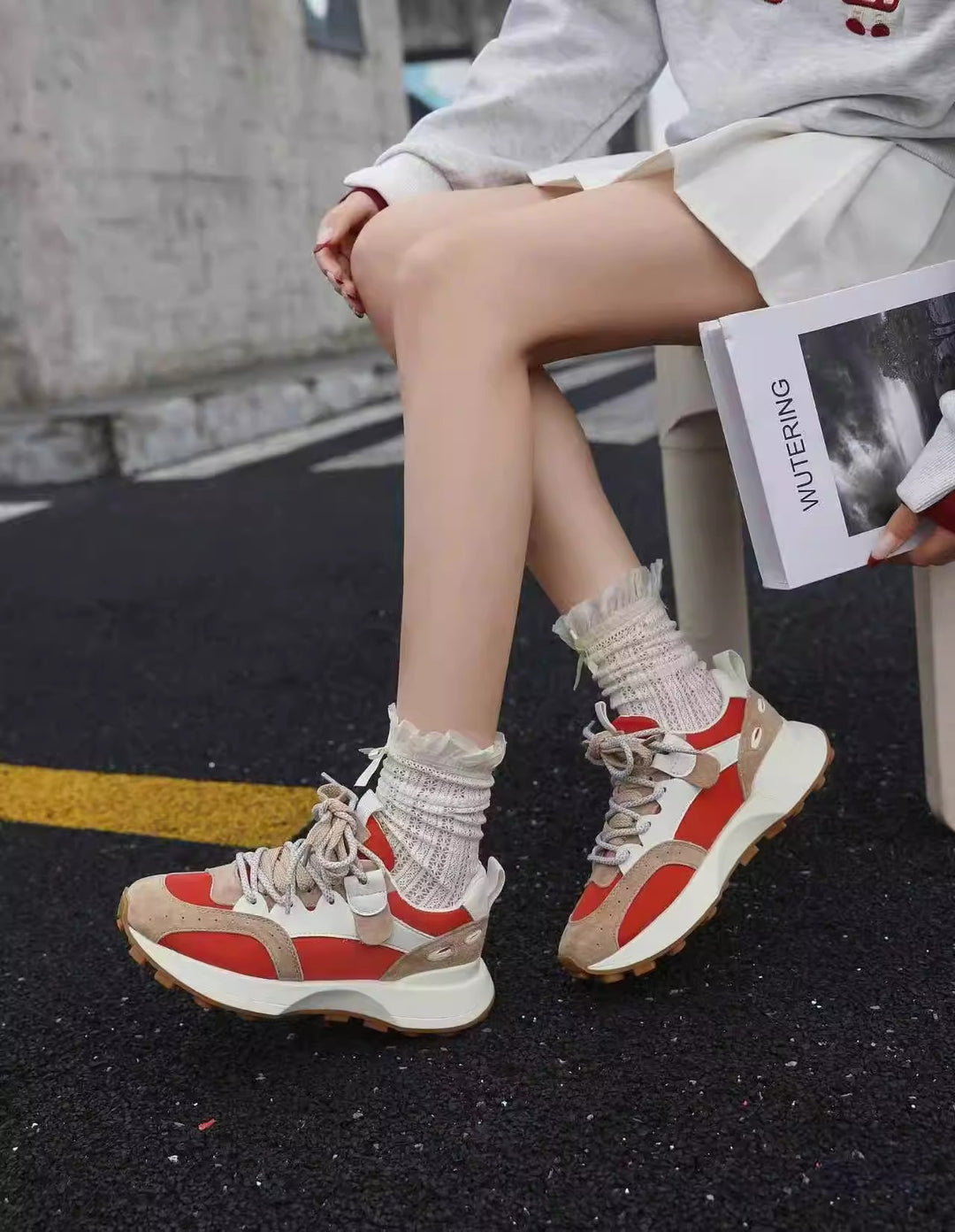 Colorblock Casual Dames Sneakers - Comfortabel