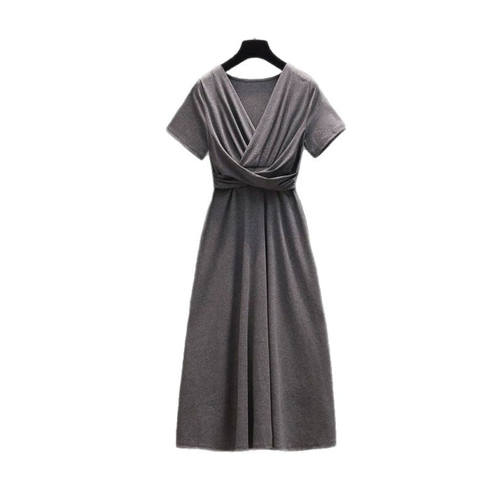 Vintage V-hals Jurk - Damesmode