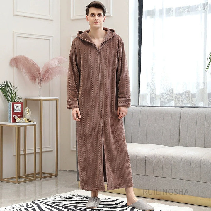 Thermo Badjas Met Rits - Warm & Comfortabel | Unisex Design