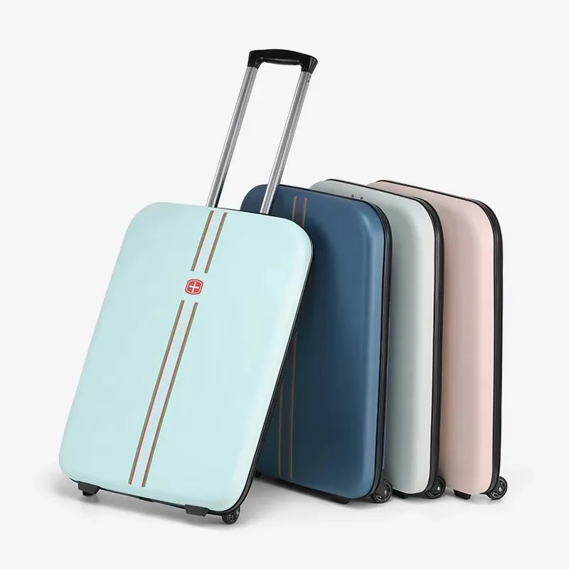 Inklapbare hardcase reiskoffer Porto, compacte reisbagage voor flexibel reizen, ideaal als trolley of handbagage.