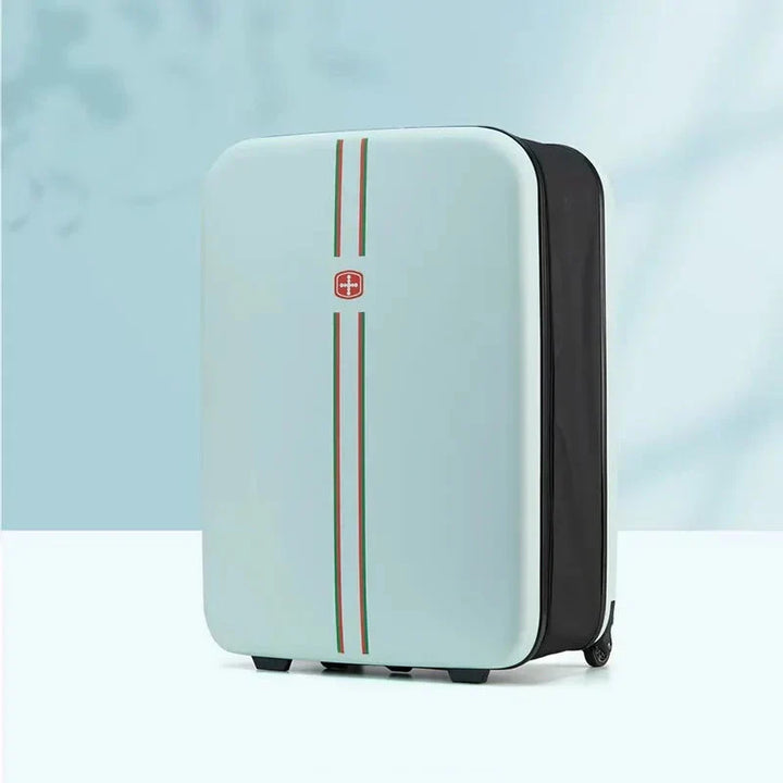 Handige inklapbare hardcase koffer, robuuste bescherming voor al je reisbagage, compact en flexibel reizen.