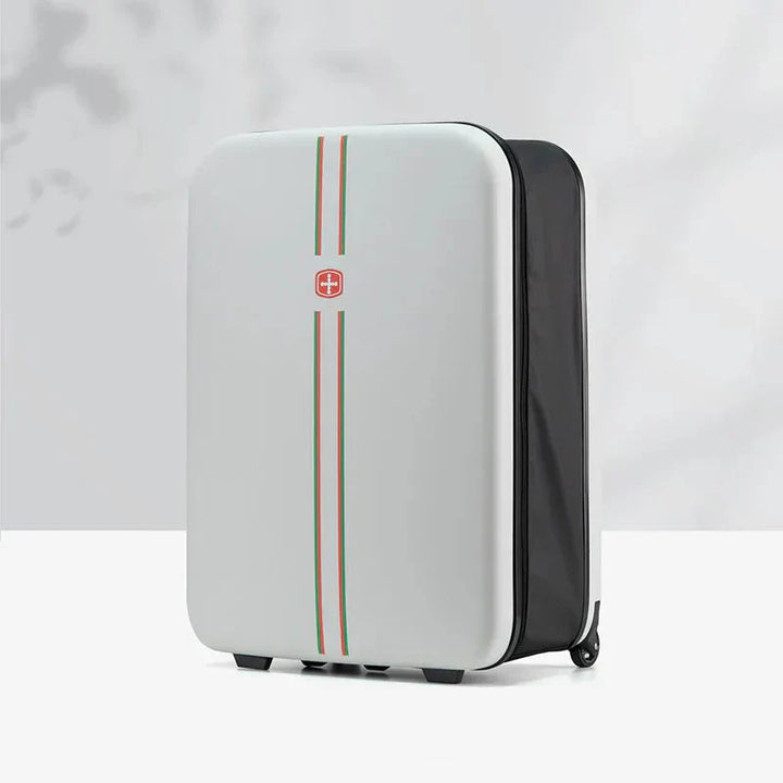Stijlvolle inklapbare hardcase reiskoffer, compacte en robuuste reisbagage voor elke reis, perfect als trolley.