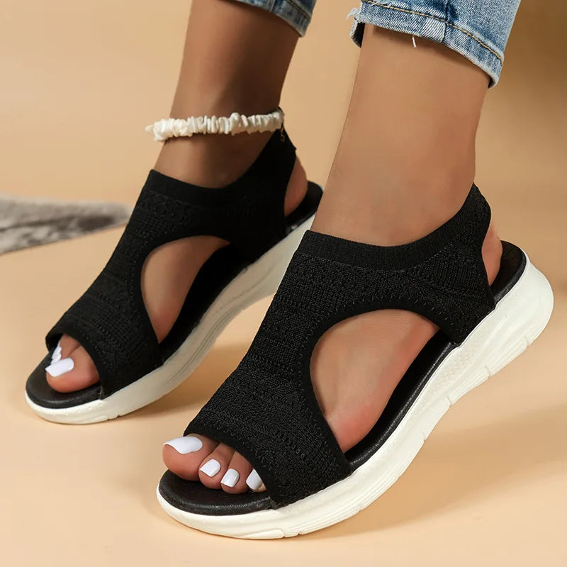 Orthopedische Joline dames sandalen, lichtgewicht en comfortabel, voor gezonde voeten in de zomer.