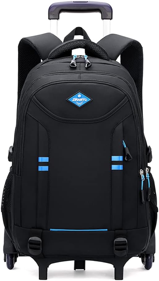 Jongens trolley rugzak met wielen, ideale schooltas voor kinderen, duurzaam en multifunctioneel.