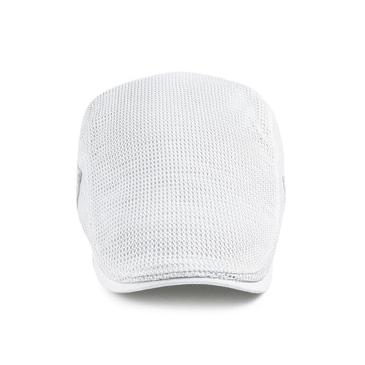 "Katoen mesh cap voor heren, casual stijl, ademend design in marineblauw met verstelbare band."