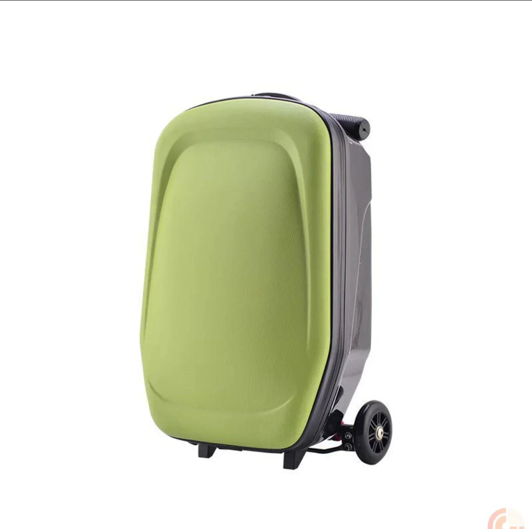 De praktische kinderreiskoffer met stepfunctie: een duurzame en sportieve handbagage oplossing voor jeugd.