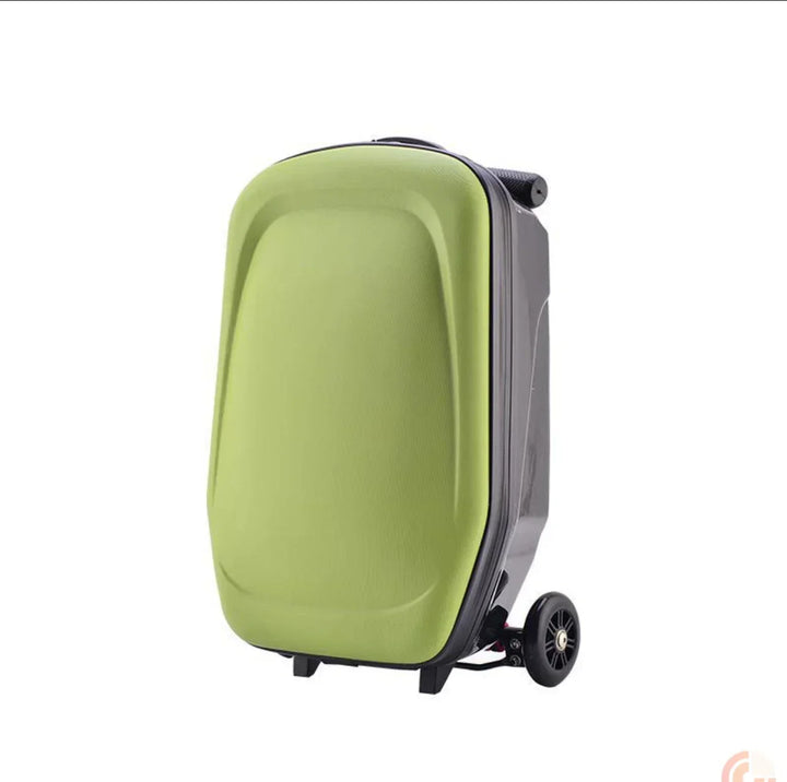 De praktische kinderreiskoffer met stepfunctie: een duurzame en sportieve handbagage oplossing voor jeugd.