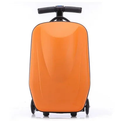 Stepkoffer voor jeugd, gecombineerd met handbagage reiskoffer. Duurzaam, sportief en vol reisplezier.
