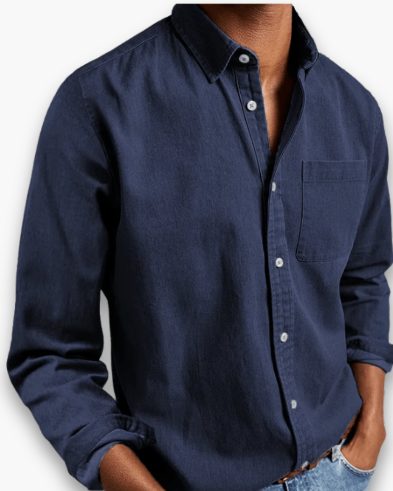 Klassiek herenoverhemd, comfortabel en veelzijdig. Ideaal voor zakelijk en casual. Langemouw model.